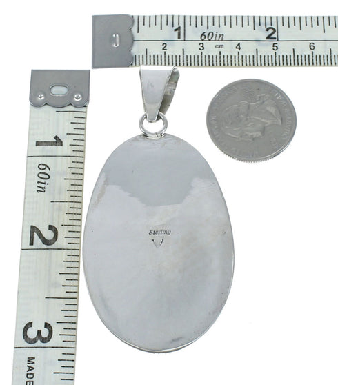 Navajo Native American Turquoise Sterling Silver Pendant NN20072